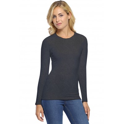 T-shirt col rond manches longues en modal KATIA05