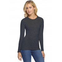 T-shirt col rond manches longues en modal KATIA05