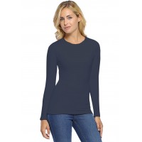 T-shirt col rond manches longues en modal KATIA05