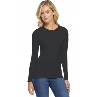T-shirt col rond manches longues en modal KATIA05