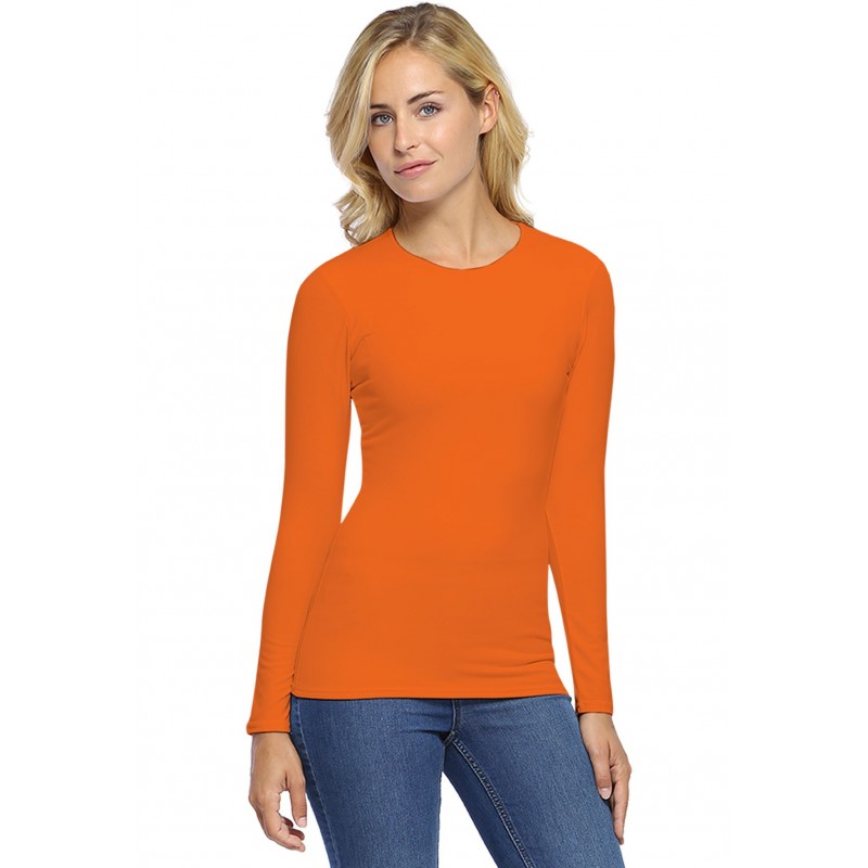 T-shirt col rond manches longues en modal KATIA05 T-shirt col rond manches longues en modal KATIA05