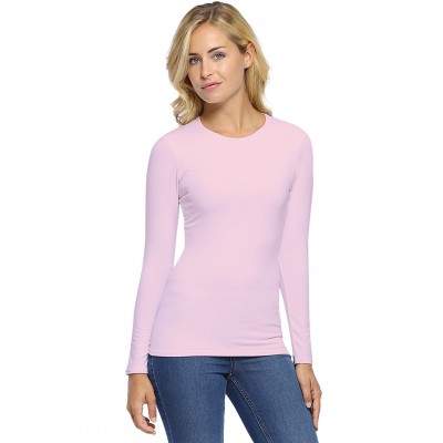 T-shirt col rond manches longues en modal KATIA05