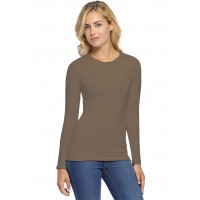 T-shirt col rond manches longues en modal KATIA05
