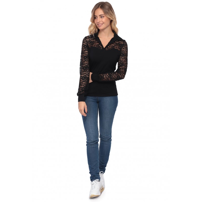 Top dentelle col polo BEA Top dentelle col polo BEA