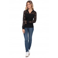 Top dentelle col polo BEA