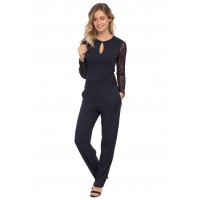 Combinaison pantalon dos en dentelle LUCILLE