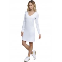 Robe col V doublée devant manches longues en modal SYLVIA20