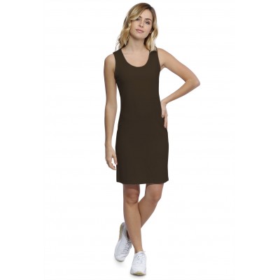 Robe débardeur col rond doublée devant en modal ZAZA16