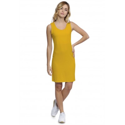 Robe débardeur col rond doublée devant en modal ZAZA16