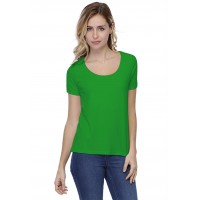 T-shirt coupe droite col rond doublé devant manches courtes BIKI03