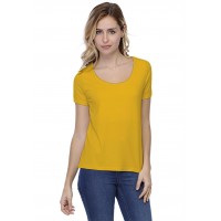 T-shirt coupe droite col rond doublé devant manches courtes BIKI03