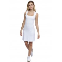 Robe débardeur doublée devant col carré en modal CLARA16