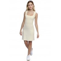 Robe débardeur doublée devant col carré en modal CLARA16