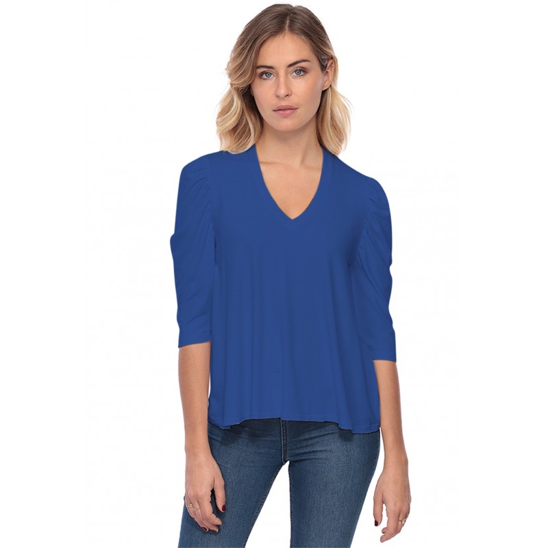 Tee-shirt col V avec manches 3-4 MILA Tee-shirt col V avec manches 3-4 MILA