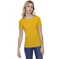 T-shirt coupe droite col bateau doublé devant en modal BINO03