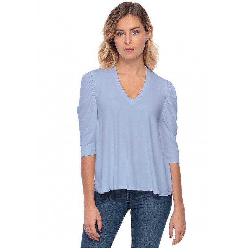 Tee-shirt col V avec manches 3-4 MILA Tee-shirt col V avec manches 3-4 MILA