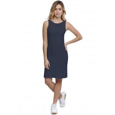 Robe débardeur col bateau doublée devant en modal DORIS16