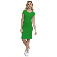 Robe col bateau doublée devant manches capes en modal DORIS17