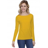 T-shirt coupe droite col bateau doublé devant en modal BINO05