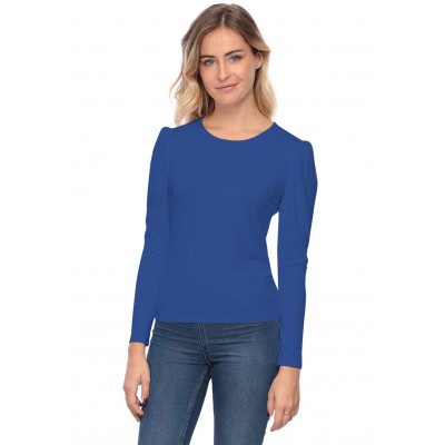 Tee-shirt col rond avec manches froncées BOTANY