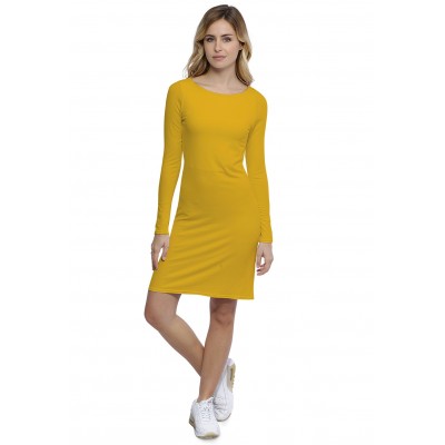 Robe col bateau doublée devant manches longues en modal DORIS20