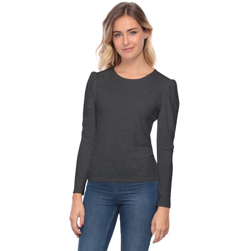 Tee-shirt col rond avec manches froncées BOTANY Tee-shirt col rond avec manches froncées BOTANY