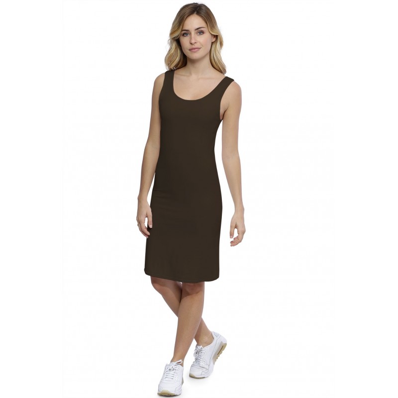 Robe débardeur col danseuse doublée devant en modal ROXANE16 Robe débardeur col danseuse doublée devant en modal ROXANE16