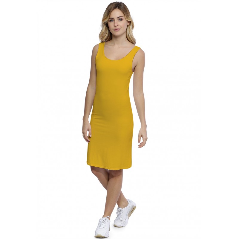 Robe débardeur col danseuse doublée devant en modal ROXANE16 Robe débardeur col danseuse doublée devant en modal ROXANE16
