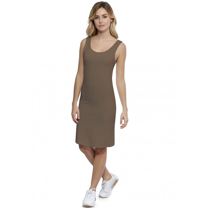 Robe débardeur col danseuse doublée devant en modal ROXANE16 Robe débardeur col danseuse doublée devant en modal ROXANE16