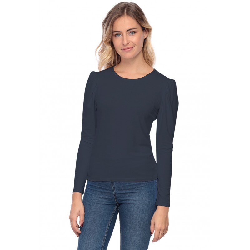 Tee-shirt col rond avec manches froncées BOTANY Tee-shirt col rond avec manches froncées BOTANY