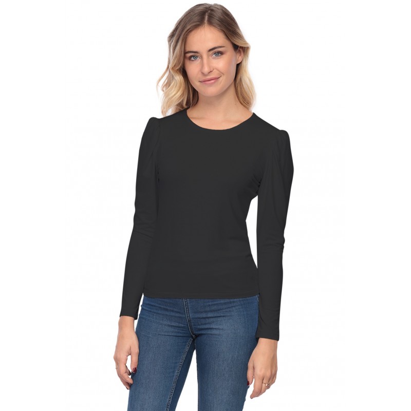 Tee-shirt col rond avec manches froncées BOTANY Tee-shirt col rond avec manches froncées BOTANY