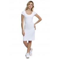 Robe col danseuse manches courtes capes en modal ROXANE17