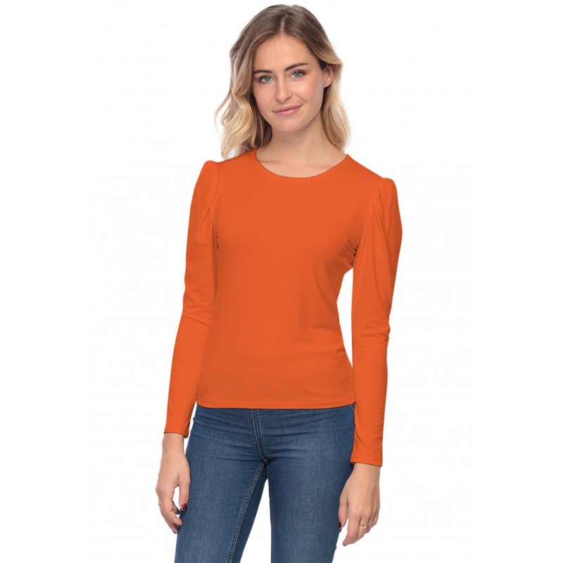 Tee-shirt col rond avec manches froncées BOTANY Tee-shirt col rond avec manches froncées BOTANY