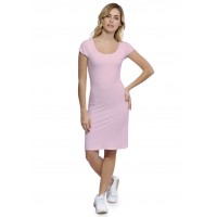 Robe col danseuse manches courtes capes en modal ROXANE17