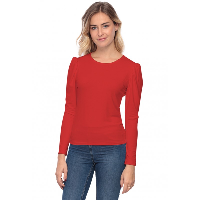 Tee-shirt col rond avec manches froncées BOTANY Tee-shirt col rond avec manches froncées BOTANY