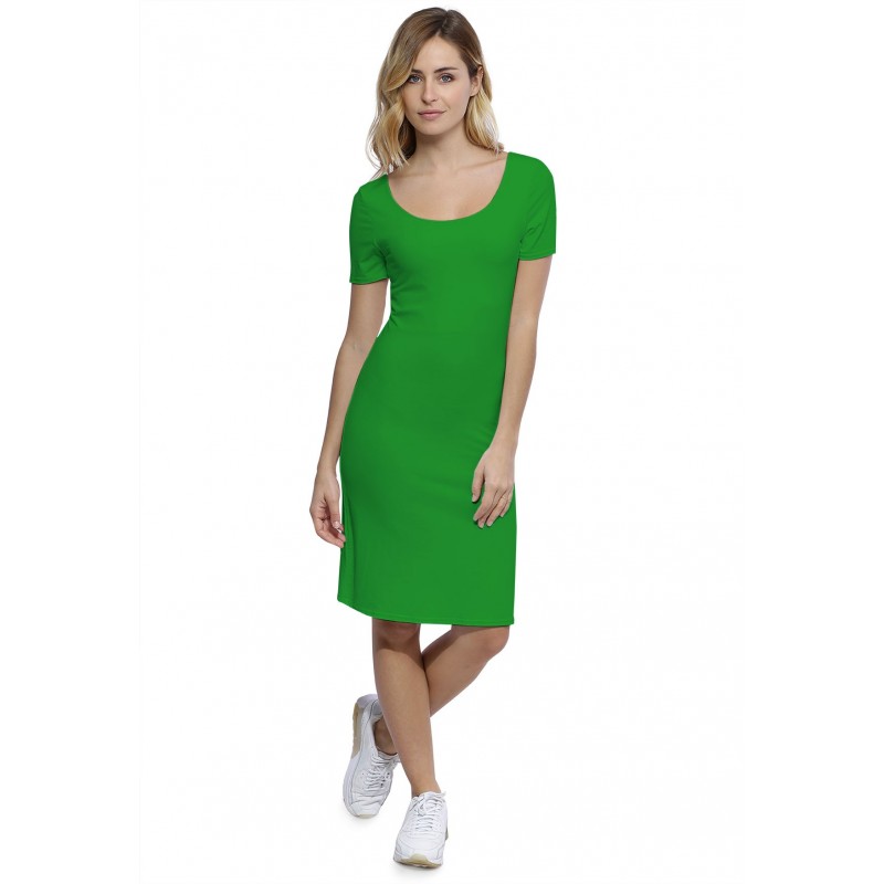 Robe col danseuse manches courtes en modal ROXANE18 Robe col danseuse manches courtes en modal ROXANE18
