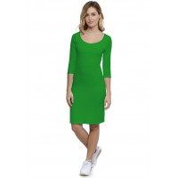 Robe col danseuse manches 3-4 en modal ROXANE19