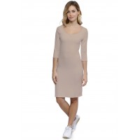 Robe col danseuse manches 3-4 en modal ROXANE19