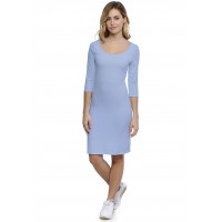 Robe col danseuse manches 3-4 en modal ROXANE19