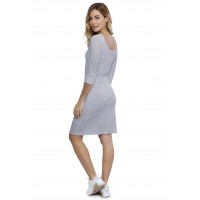 Robe col danseuse manches 3-4 en modal ROXANE19