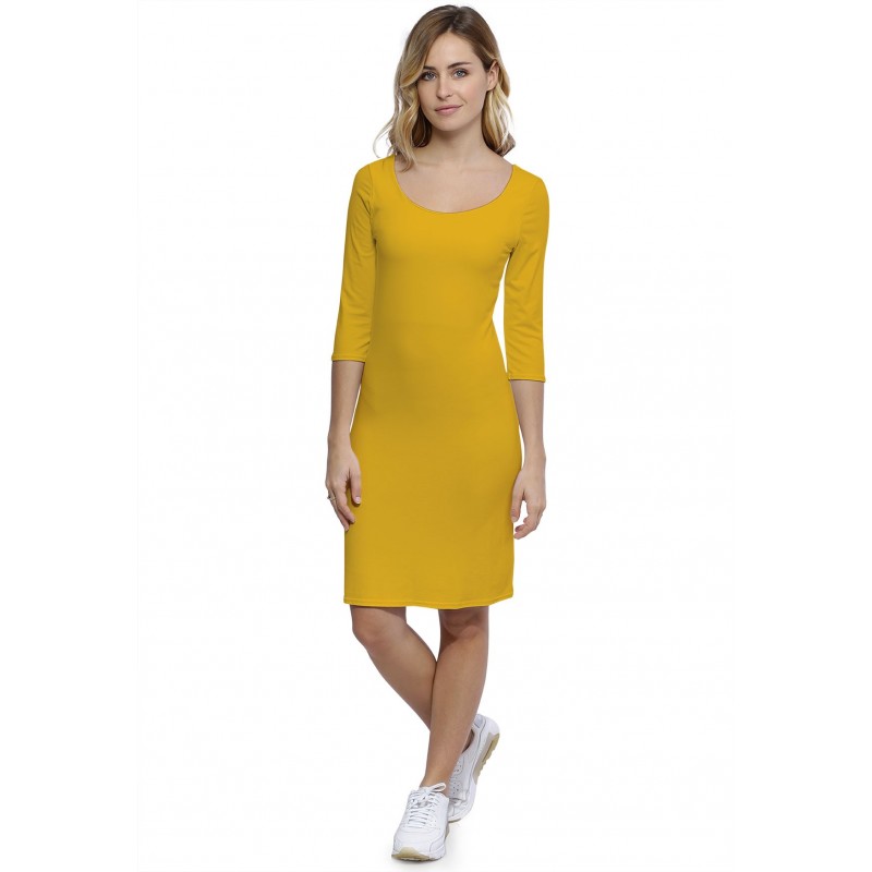 Robe col danseuse manches 3-4 en modal ROXANE19 Robe col danseuse manches 3-4 en modal ROXANE19