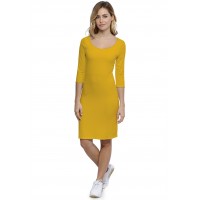 Robe col danseuse manches 3-4 en modal ROXANE19