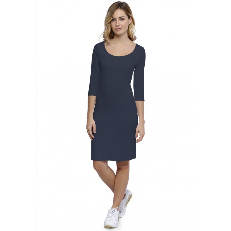 Robe col danseuse manches 3-4 en modal ROXANE19 Robe col danseuse manches 3-4 en modal ROXANE19