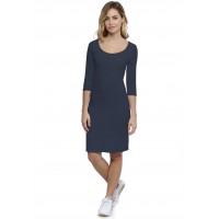Robe col danseuse manches 3-4 en modal ROXANE19