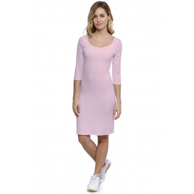 Robe col danseuse manches 3-4 en modal ROXANE19