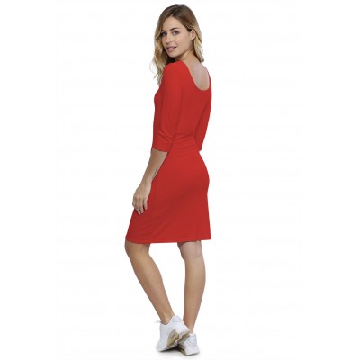 Robe col danseuse manches 3-4 en modal ROXANE19
