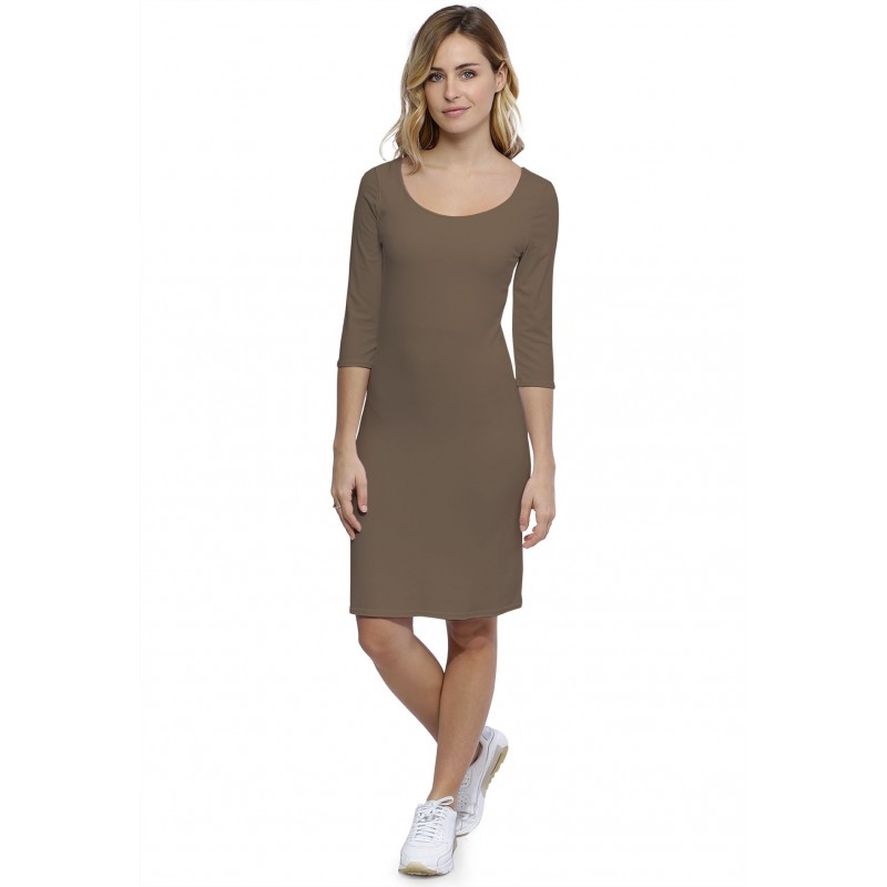 Robe col danseuse manches 3-4 en modal ROXANE19 Robe col danseuse manches 3-4 en modal ROXANE19