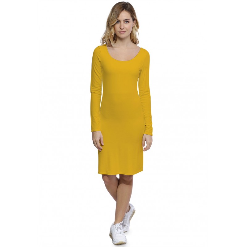 Robe col danseuse manches longues en modal ROXANE20 Robe col danseuse manches longues en modal ROXANE20