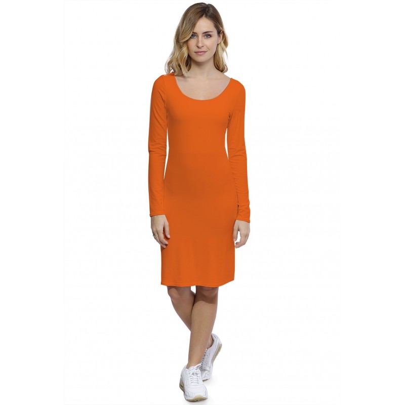 Robe col danseuse manches longues en modal ROXANE20 Robe col danseuse manches longues en modal ROXANE20