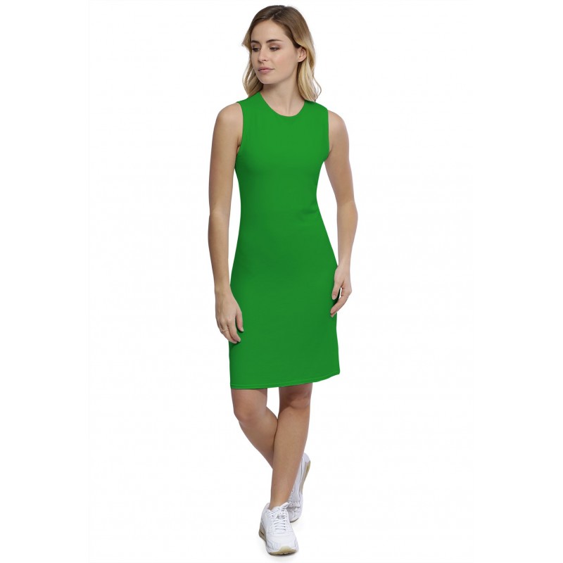 Robe débardeur col ras du cou doublée devant en modal KATIA1 Robe débardeur col ras du cou doublée devant en modal KATIA1